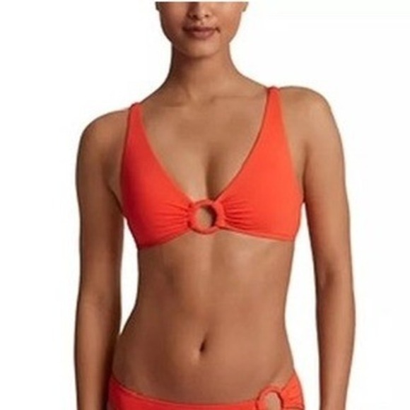 Lauren Ralph Lauren Other - NWT Lauren Ralph Lauren Bikini Top Women Orange O-Ring Triangle 6 $95